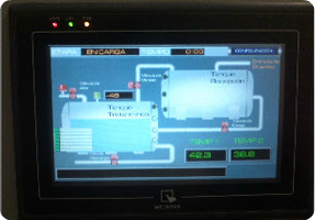 PLANTA DE EFLUENTES TRATAMIENTO PANTALLA HMI BIOSEGURIDAD LABORATORIO