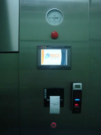 PANTALLA HMI CHAMBERLAND FRONTERA BIOSEGURIDAD